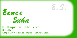 bence suha business card